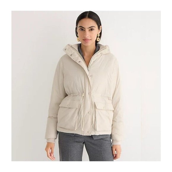 🆕J.Crew Coat - Lightweight Cinched-Waist Puffer Jacket